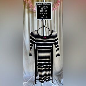 Say What? black/white dress